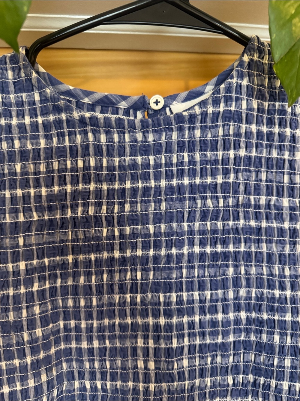 Wray Sleeveless Blue Gingham Dress - Picture 2 of 6